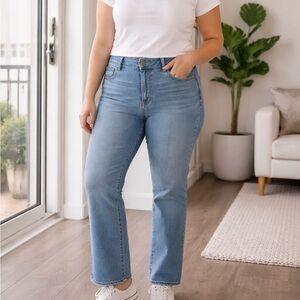 American Eagle Straight Leg Jeans Size 14 Medium Wash Classic Denim